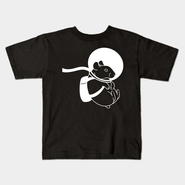 Space hamster Kids T-Shirt by DeguArts